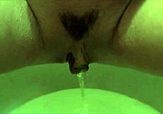 Glory hole gift in bathroom stop!