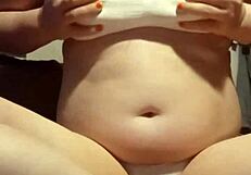 an amateur explores gentle breast techniques in a homemade setting