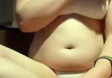 an amateur explores gentle breast techniques in a homemade setting