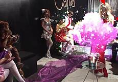 Blonde, Ebony, and Brunette MILF Goddesses Ride Long Dong