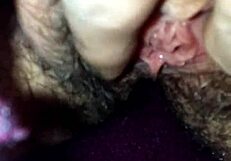 I’m rubbing my petite tight pussy and sucking cock hard
