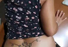 I catch my stepmother washing dishes and fuck her on the chair