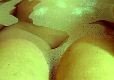 Hot wet footjob from wife, huh?