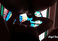 Mature latina couple enjoys oral sex in brazilian style.