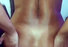 Thirsty Wife Drinks Cum From Cup In Stockings