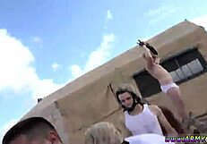 Gay Military Diaper Boy Deals with New Meat