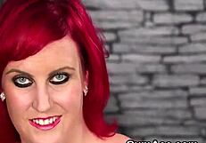 Slutty Bombshell Gulps Cum Load!