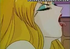 blonde anime chick rides cock before bdsm session with big tits and asian features