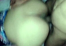 young brazilian amateur gives me her pussy on all fours, says it's tastier and lets me cum inside