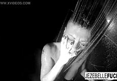 Steamy shower with brunette babe Jezebelle feels so good