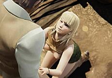 resident evil 4 - ashley graham in outdoor scene