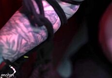 Bound Girl Gags on Jovan Jordan's Monster Cock