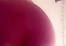 Fat whore Katie strips and tries on thongs.