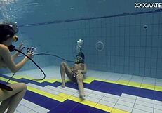 hey adeline, why are you letting a girl film you naked by the pool today?