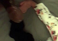 wife gags on black cock