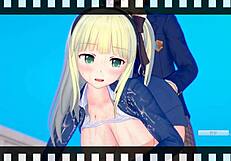 【erogē koikatsu!】kinpatsu bakunyū tsuyoki jk「yūki orikyara」no oppai momimakurih!【hentai game】