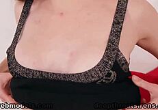 Cute 20-Year-Old Audrey Holiday Gives Pov Deepthroat Blowjob On Bed