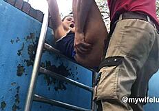 Gorgeous Italian MILF Drilled in Every Hole by Pool