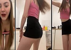 sexy webcam girl performs erotic dance show number one