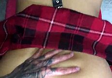 Wife enjoys homemade doggystyle and footjob ending in creampie