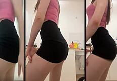 sexy webcam girl performs erotic dance show number one