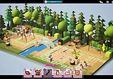 Hey, cute bunny girl gets rough doggystyle in hentai game after park date