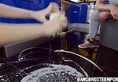 his stepsister's amazing butt gets licked with passion