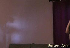 Oh, That Pretty Emo Babe Is Rubbing Her Muff In Lingerie Backstage!