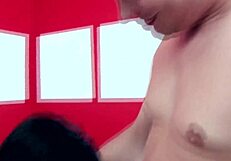 Inked Brunette Slut Sucks Cock in Quick Fuck Session