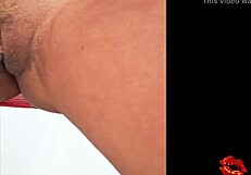 Blonde milf sunbathing outdoors