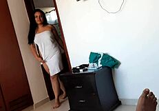 My horny stepsister says, 'Fuck me hard in missionary with your big black cock.'