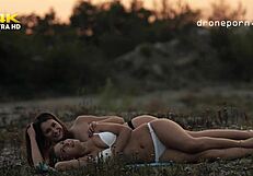 Sunbathing on the grass