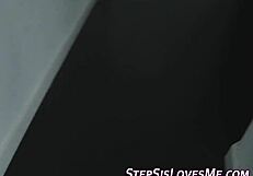 pov stepteen 18+ gets creampied in doggystyle blowjob