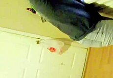 White girl swallows massive monster cock in intense blowjob