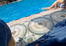 i get her to suck me while her friend waits outside the bathroom i tell her we should sneak off to finish at a hotel in public