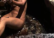 melisa gets orgasmic in mexico, her shaved pussy wet and hairless