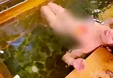 Asian Babe's Nippleless Sushi Adventure At Hot Spring