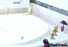 Slutty stepteen 18+ boldly delivers intense blowjob and handjob in pov hardcore taboo scene