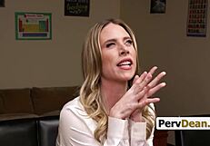 Stepmom Prom Queen Dominates Principal with Hard Fucking on Office Desk