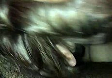 pawg bbw gives sloppy blowjob on fat ass