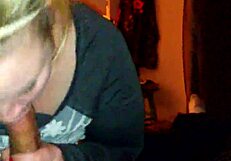 Blonde Chelsey deepthroats great cock in homemade scene