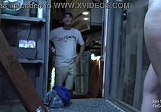 Chris has employed giant testicles in scene as he was fondled by a woman in a love shack