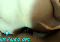 Fat latina wife gets her big ass fucked by black monster cock. Intense creampie follows.