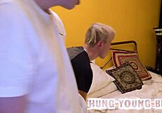 Roadman and submissive chav in group action