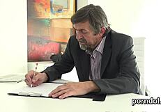 Lovely gets tempted by senior mentor in intense session