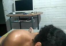 home sex with latina in room after bath part 1 😏