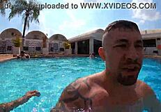 morena natzinha wanted to give mr matusalem her tight ass by the pool