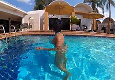 morena natzinha wanted to give mr matusalem her tight ass by the pool