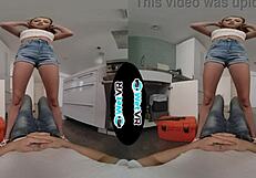 i can’t believe lila love rode my handyman dick in vr!