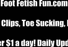 Young 18 year old feet get worshipped in this fetish scene